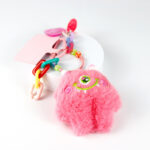 Cute Halloween Pink Cyclops Plush Bag Charm