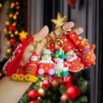 Cute Christmas Santa Keychain - Image 2