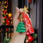 Cute Christmas Tree Keychain