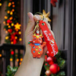 Cute Christmas Reindeer Keychain