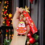 Cute Christmas Santa Keychain