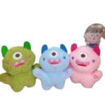 Cute Halloween Big Eye Monster Plush Bag Charm