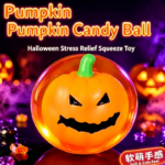 Halloween Pumpkin TPR Candy Ball Squishy Toy