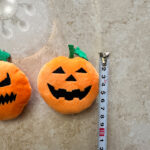 Cute Halloween Furry Pumpkin Plush Bag Charm - Image 4