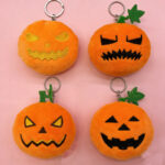 Cute Halloween Pumpkin Face Plush Bag Charm