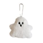 Cute Halloween White Ghost Plush Bag Charm